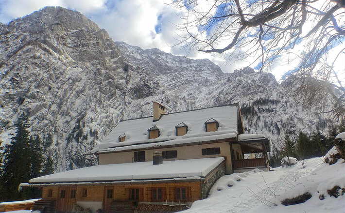 Das Wimbachschloss im Winter