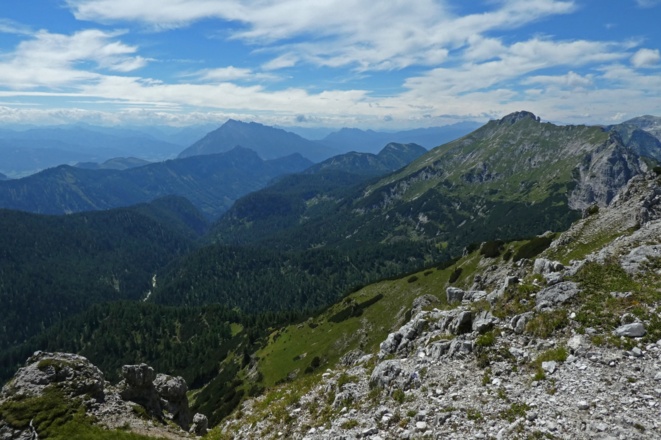 Blick vom Hirscheck zum Grimming