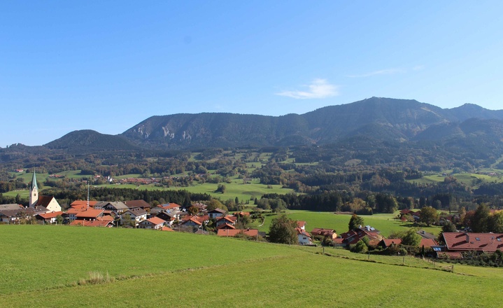 Samerberg Blick Törwang und Hochries