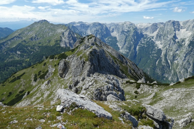 Blick vom Hirscheck zum Almkogel