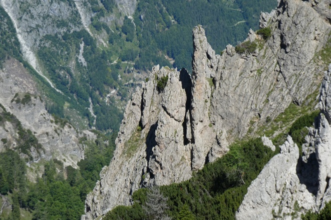 Blick von der Hochsteinscharte in Richtung Turmtal