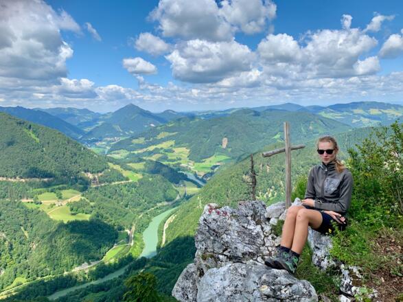 Auf dem Gipfel des Falkensteins