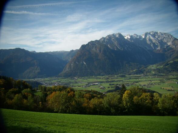 Blick ins Salzachtal mit Hohem Göll