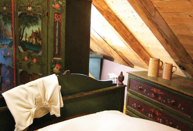 Schlafzimmer im Müllner-Peter-Museum.