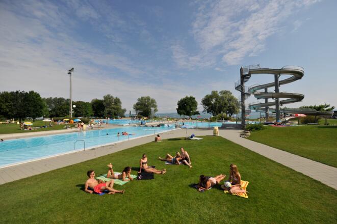 Das Seebad in Romanshorn ist das grösste und erlebnisreichste der Region und liegt unmittelbar an der Route.