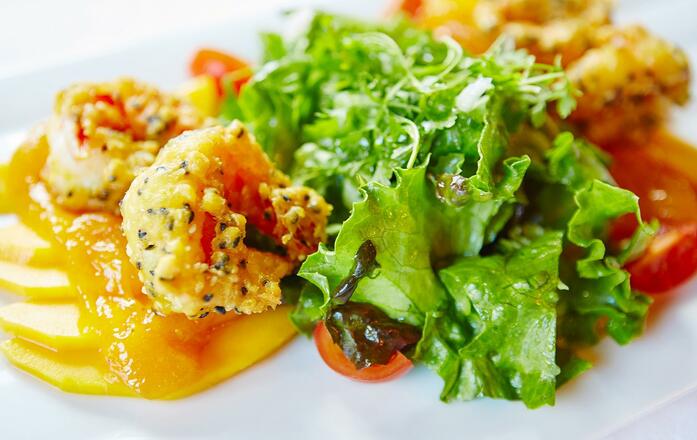 Garnelen mit Mango
