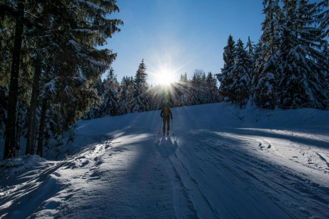 Morgendliche Skitour am Götschen
