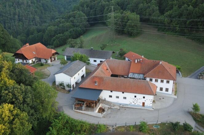 Gasthof Schlagerwirt aus der Vogelperspektive