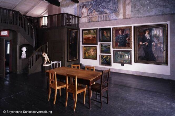 Großes Atelier im Künstlerhaus Exter.