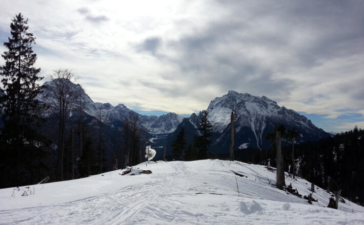 Blick auf Watzmann und Hochklater vom Götschen