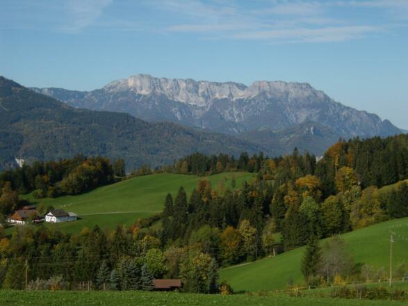 Blick auf den sagenumwobenen Untersberg