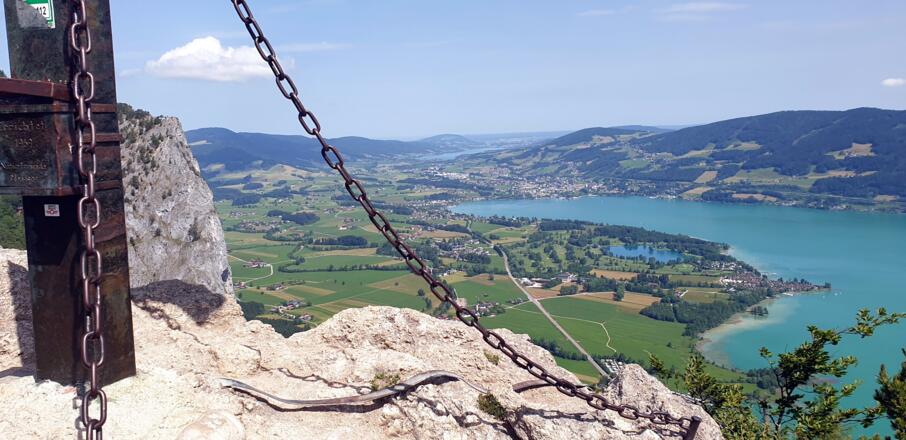 Almkogel 1030m mit Drachenwand und Mondsee