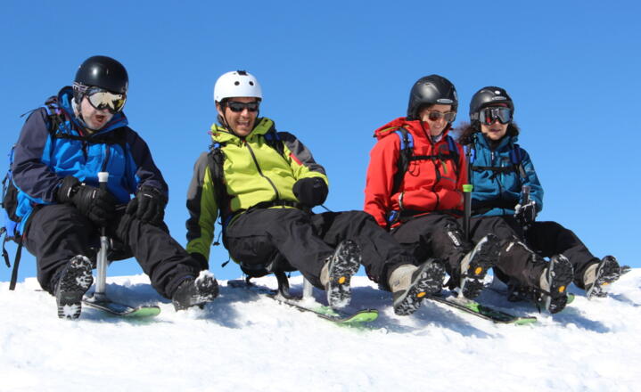 SNOOC Ski schläger rodeln Rodelbahn Löcher Bürserberg