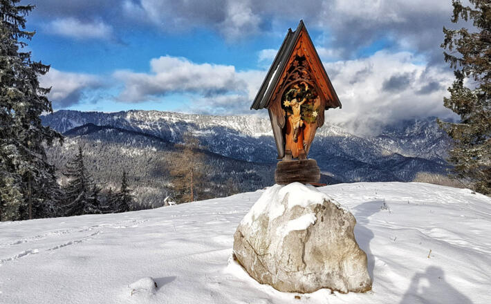 Das Gipfelkreuz auf dem Götschenkopf