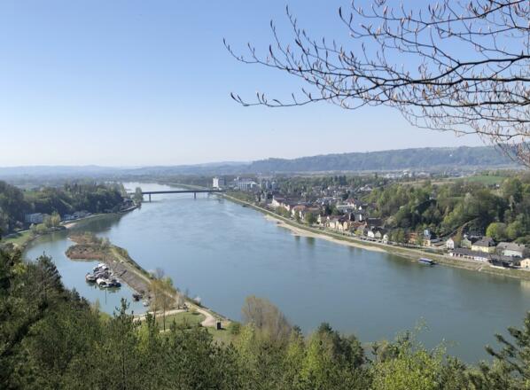 Blick ins Donautal Richtung Aschach