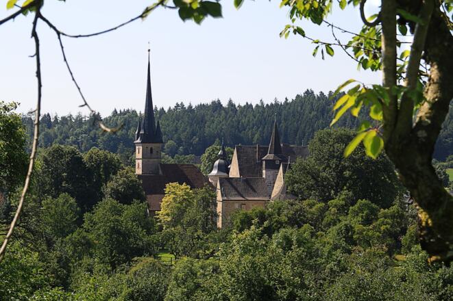 Schloss und Kirche Ahorn