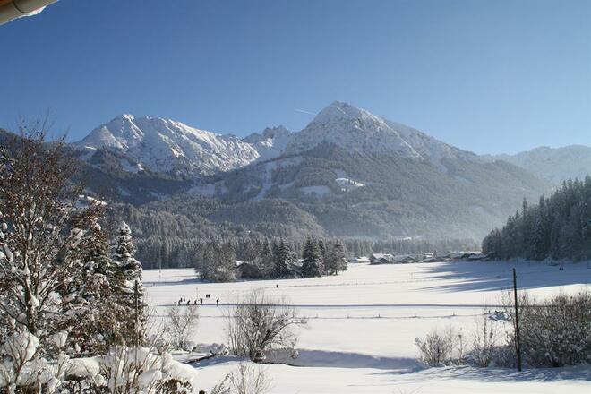 Blick auf das Rubihorn vom Haus aus