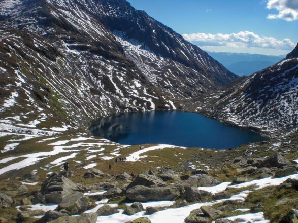 Talabstieg über Zwerfenbergsee 2024m nach Lessach. Z16V
