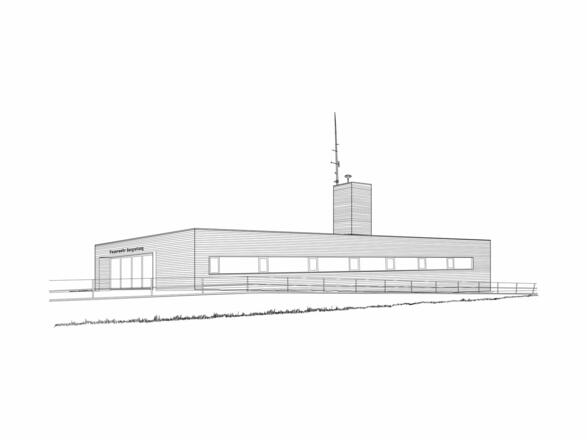 Gebäude der Feuerwehr und Bergrettung Schoppernau