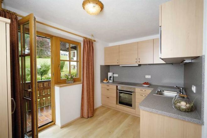 Küche - Ferienwohnung Nagelfluh