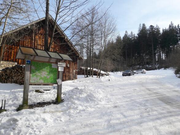 Start Wanderparkplatz Oberfrauenau