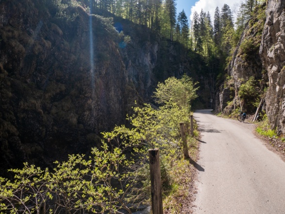 Eindrucksvolle Felsschlucht der Weißen Valepp.