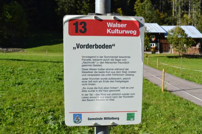 Vorderboden am Walser Kulturweg