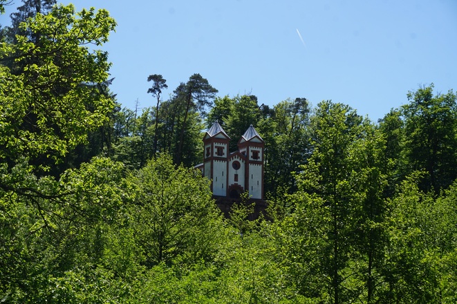 Blick auf Gruftkapell Basilika Maria Schnee