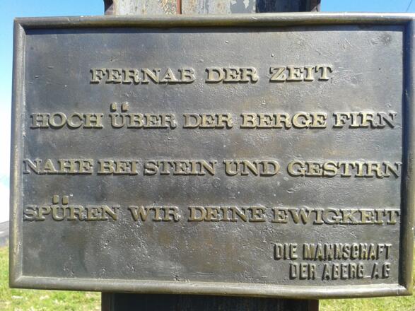 Gedenktafel Langegg