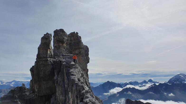 Rückblick in die 4. Seillänge