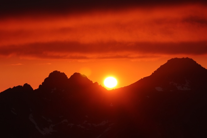 Blick in den Sonnenuntergang
