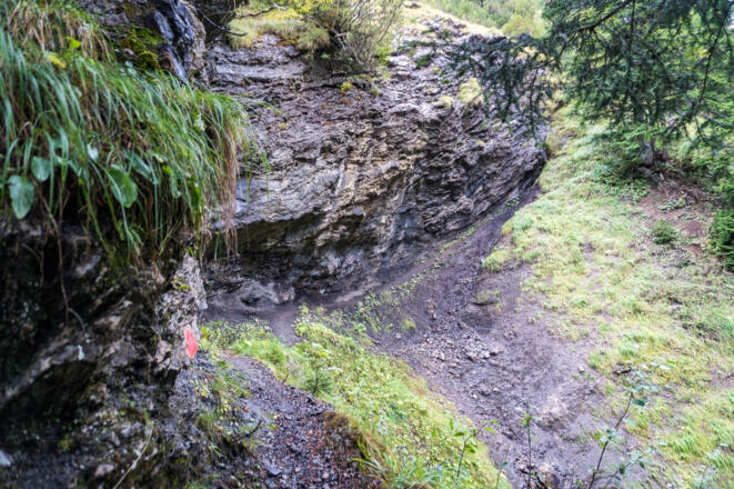 Im Aufstieg zum Kanzbergrücken.