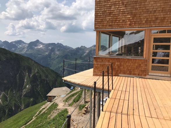 Terrasse des neuen Waltenberger-Hauses