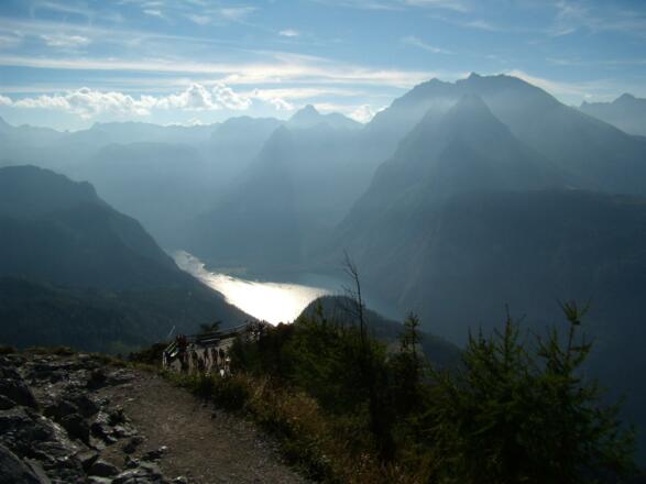 Jenner, mit Bick auf den Königsee