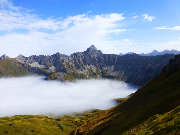 Laufbacher Eck - Blick auf den Hochvogel