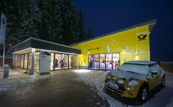 Die VIP-Lounge der Deutsche Post Eisarena