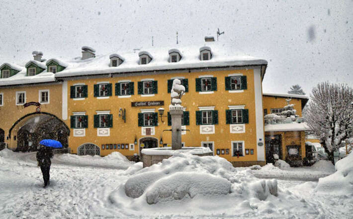 Winterspaziergang im Markt Berchtesgaden
