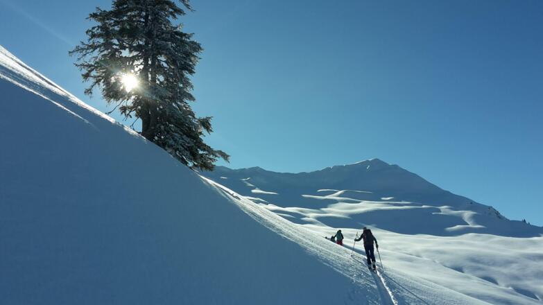 Auf Tourenski unterwegs zum Fellimänle
