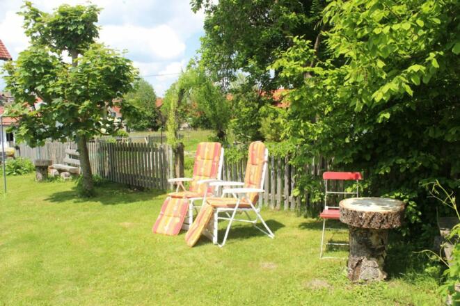 Entspannen vor dem Bauerngarten