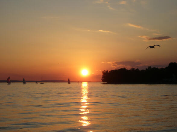 Sonnenuntergang am Bodensee