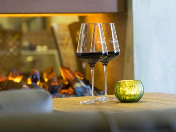 Weingenuss in der Lounge