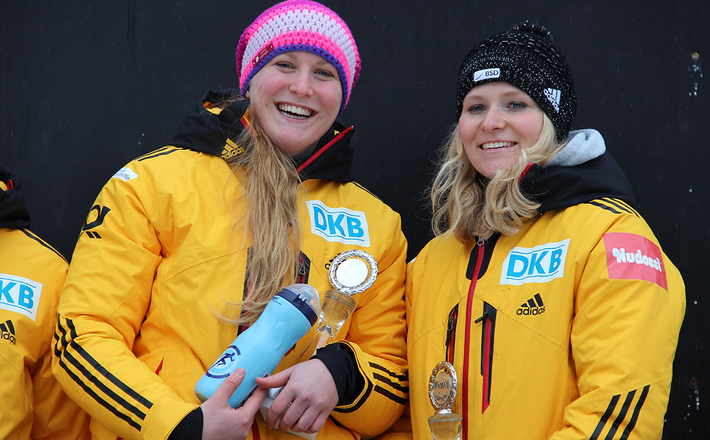 Gewinnerinnen im Damenbob