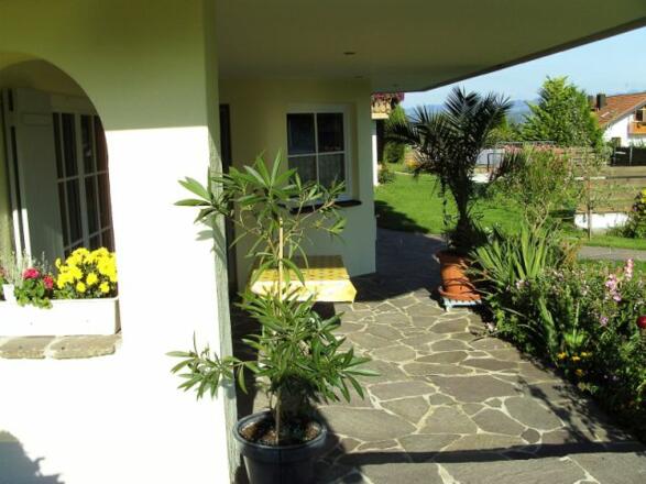 Terrasse der Ferienwohnung