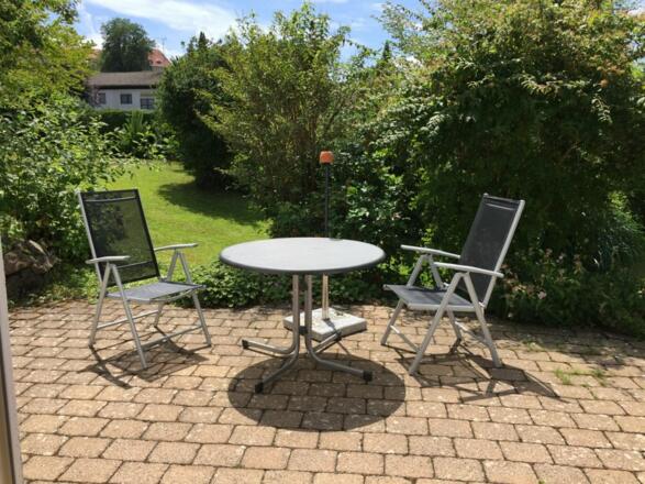 Terrasse der Ferienwohnung