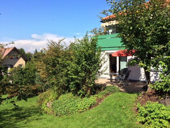Terrasse der Ferienwohnung