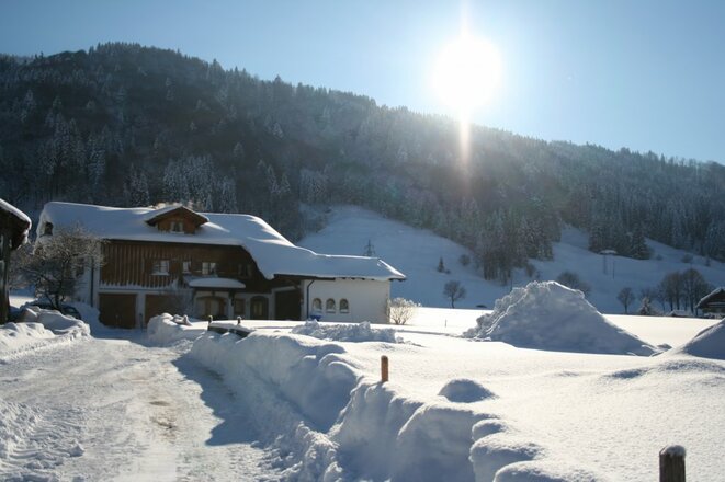 Winteridylle bei uns auf dem Hof