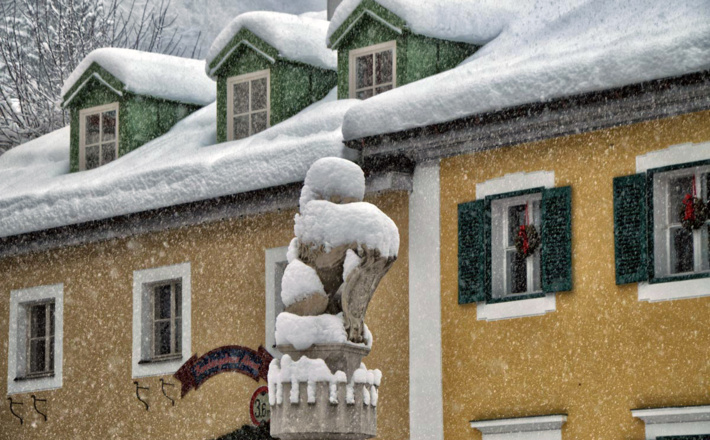 Winterspaziergang im Markt Berchtesgaden