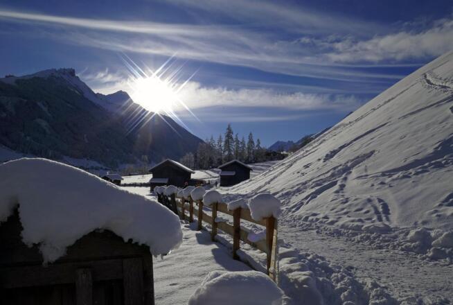 Winterlandschaft in Neustift im Stubai