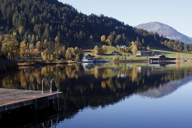 KitzbĂŒhel, Schwarzsee Ufer