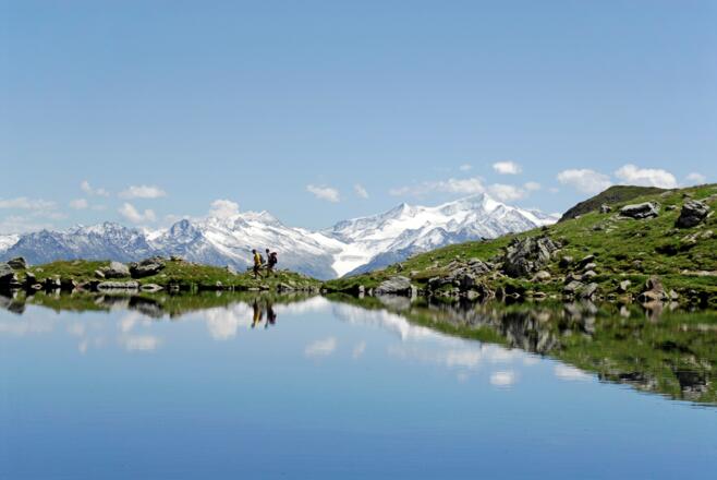 Oberer Wildalmsee auf dem Weg zum Schafsiedel